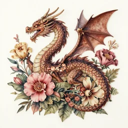 floral by andreas achenbach dragon
