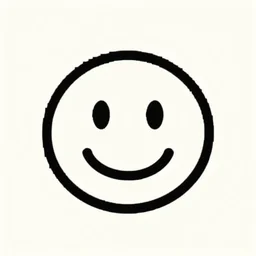 cute, minimalist smiley face pixel art