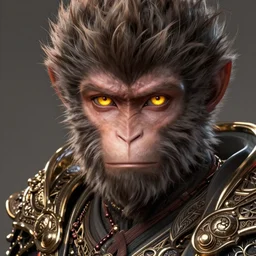 Paul Dano as monkey king from dota 2, sci-fi, amber eyes, face, long hair, fantasy, intricate, elegant, highly detailed, digital painting, artstation, concept art, smooth, sharp focus, illustration, art by artgerm and greg rutkowski and alphonse mucha