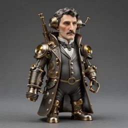 a steampunk! tesla, extremely detailed, highly intricate, product photography, studio lighting