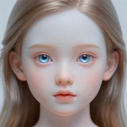 stunning hyperdetailed upclose symmetrical portrait of 5 0 year old caucasian cyborg girl with translucent porcelain skin, lush thick hair, big electric eyes, ultra detailed ornate neon wire lacing, ultra detailed steampunk cyborg implants, complex white nano mechanical flowers, micro detail, by satoshi kon, sharp focus, trending on artstation hq, deviantart, pinterest, 8 k