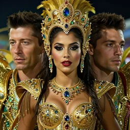hyperrealistic brazilian carnaval queen, by istvan sandorfi & thomas eakes & xiang duan, perfect facial symmetry, dim volumetric cinematic lighting, photorealistic, 8 k octane comprehensive render, post - processing, extremely hyper - detailed, intricate, lifelike texture, epic composition, masterpiece, identical to real robert lewandowski, stunning,