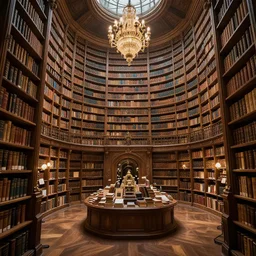 magical library detailed, digital art, 4 k