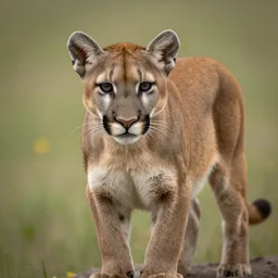 dslr portrait still of a mountain lion cub, 8 k, 8 5 mm f 1. 4