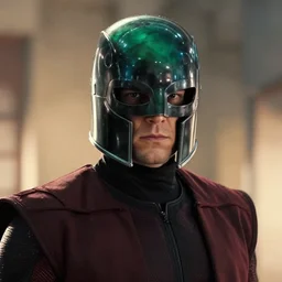 Magneto from the X-Men with his helmet on by Igor Morski