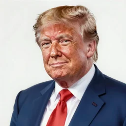 detailed ( dragon ball styled ) sharp visual painting of donald trump!!!, digital art!!!, 4 k, artstation, focus on faces!!!
