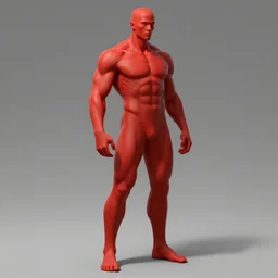 hyper detailed full body character concept digital painting master piece of a muscular red and black superhero, wearing a digital virtual translucent armor, hyper realistic, vivid color scheme, by cristian sauret