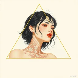 album cover of triangle gold and white by conrad roset and akihiko yoshida