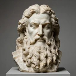 bearded sculpture by albert gyorgy