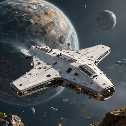 hyperdetailed photo of a alien spaceship destroying a mysterious planet 8 k extremely detailed hd hyperrealism movie studio fx beautiful