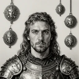 , legendary warrior, heroic fighter, decorative ornaments, battle armor, by carl spitzweg, ismail inceoglu, vdragan bibin, hans thoma, greg rutkowski, alexandros pyromallis, perfect face, sharply focused, sharply detailed, center, realistic shading