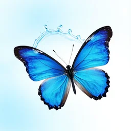 water splash butterfly, bright, mariposa blue water background, vector drop, transparent, abstract, aqua, clean, isolated, liquid, stock