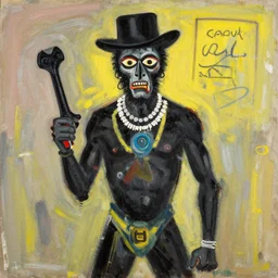 voodoo by jean-michel basquiat,