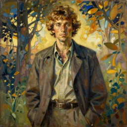 hunter s thompson painting by mucha