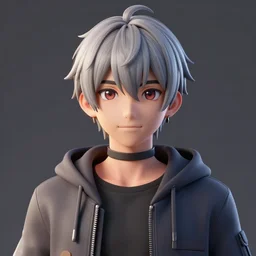 realistic portrait of an anime character, 4 k, trending on artstation, 3 d render