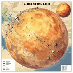 a map of a new civilization on mars