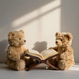 teddy bears reading quran