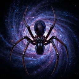 cosmic fractal spider portrait by giger, by tomasz alen kopera and peter mohrbacher.