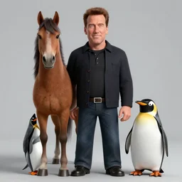 arnold schwarzenegger dog mixed horse mixed penguin the thing 1 9 8 2 creature monstr john carpenter by stanley artgerm lau, antarctica, wlop, the thing alien assimilation, metamorphose, rossdraws, frank frazetta, andrei riabovitchev, marc simonetti