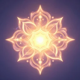 heart fantasy flower ornemant glowing illumination chakra center