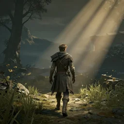 Rowan Atkinson wandering in Elden Ring