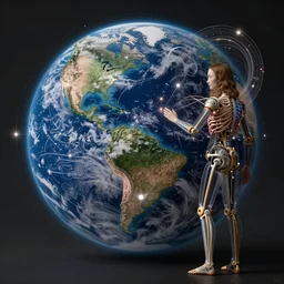 organic machine learning how to evolve in earth and astral realm, realistic and hyper detailed photography but in leonardo da vinci style, about symbiosis with, biological studium, 4 k, high quality image