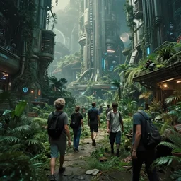 vfx movie photojournalism of daily life in a futuristic itopian cyberpunk interstellar lush city of abundance emmanuel lubezki