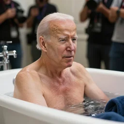 Paparazzis picture of Biden in the bathtub