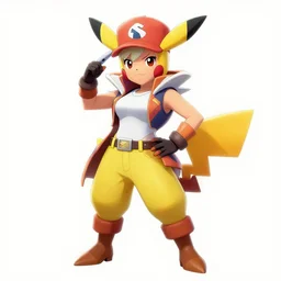 a illustration of Lady Gaga as a Pokemon Gym Leader