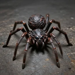 monster - spider with human head, dangeons & dragons style