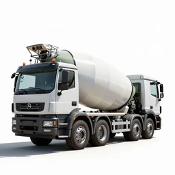 baroque cement mixer truck, professional product shot, isolated on a pure white background, centered, entire object in frame, sharp focus, soft studio lighting