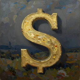 s _ s symbols, oil paint