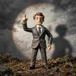 marine lepen as an aardman figure