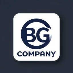 BG company logo concept, atmosperic