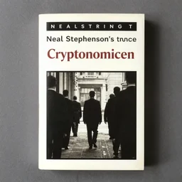 new striking cover for reprinting of neal stephenson's novel cryptonomicon, press photograph, 8 k scan