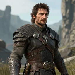 a screenshot of henry cavill in the video game skyrim. 3 d rendering. unreal engine. amazing likeness. very detailed