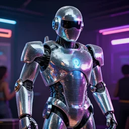 robodads cybercore disco rave, highly detailed, extremely high quality, hd, 4 k, 8 k, professional photographer, 4 0 mp, lifelike, top - rated, award winning, cinematic, realistic, detailed lighting, detailed shadows, sharp, no blur, edited, corrected, trending