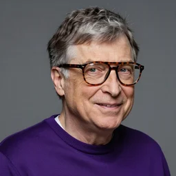an anthropomorphic beautiful male tycoon portrait wearing purple sweater, tortoise shell aviator glasses, grey unkempt hair, ( maniacal bill gates ), fine art, award winning, intricate, elegant, sharp focus, octane render, hyperrealistic, cinematic lighting, highly detailed, digital painting, 8 k concept art, art by jamie hewlett and z. w. gu, masterpiece, trending on artstation, 8 k