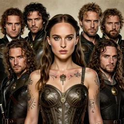 natalie portman, legendary warrior, fighter, lord of the rings, tattoos, decorative ornaments, battle armor, omar ortiz, carl spitzweg, ismail inceoglu, vdragan bibin, hans thoma, greg rutkowski, alexandros pyromallis, perfect face, sharply detailed, centered, rule of thirds, realistic shading, photorealism, beautiful illustration