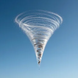 beautiful still of a perfect blue sky in high altitude, many big drops of water floating quietly in a cylinder shape like a quiet tornado, hot and sunny highly-detailed, elegant, dramatic lighting, artstation, 4k, cinematic landscape, photograph by National Geographic