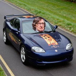 stephen hawking styled car