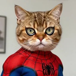 humanoid cat as spiderman, comic book, highly detailed, trending on artstation