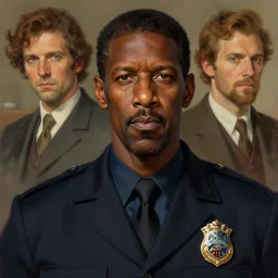 portrait of denzel washington as a detective, highly detailed, digital painting, artstation, concept art, sharp focus, illustration, art by artgerm and greg rutkowski and alphonse mucha