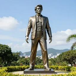 david hasselhoff statue in brazil, beautiful scenery, 8 k, award winning photo