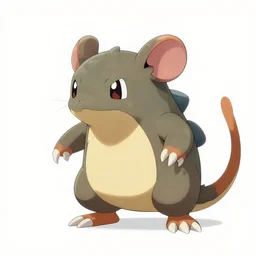 mixture between rattata and golem pokemon, rat rock pokemon hybrid, fangs and hardness