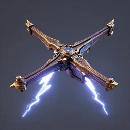 lightning bolt crossbow made by pixar artists, hyper detailed, intricate, 8 k