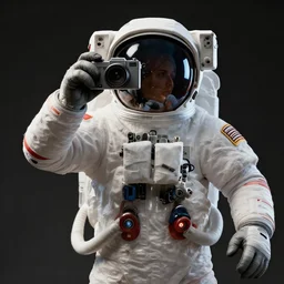 Alexander Jansson Style, vintage astronaut taking photos, Realistic, Many Details, Ultra Detailed, Octane Render, Real Engine 5 Cinematic, Realistic, Intricate Detail, Finely Detailed, Small Details, Extra Detail, Extra Detail, Extra Detail, Extra Detail More details, tiny details, high resolution, 3D, PBR, path tracing, volumeric lighting, octane render, Arnold Render, 8k
