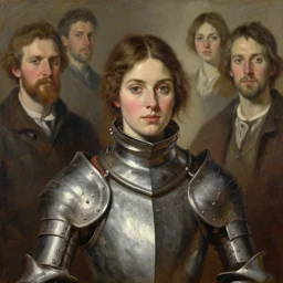 an upper body portrait of a female knight, oil painting, by Fernanda Suarez and and Edgar Maxence and greg rutkowski and julie bell