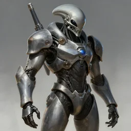 alien mech suit, diffuse lighting, fantasy, highly detailed, photorealistic, digital painting, artstation, illustration, concept art, smooth, sharp focus, in the style of tom bagshaw