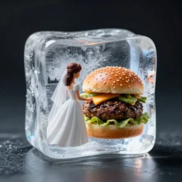 ice cube is marrying a hairy hamburger